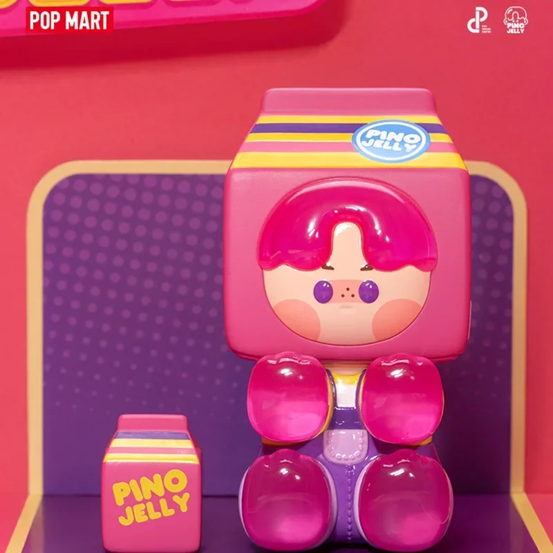 Pop Mart Pino Jelly Guess Who I Am Guess Bag Original Toys Doll Cute Action Anime Figure Desktop Ornaments Collection Gift