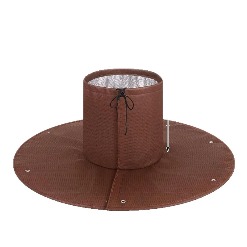 Winter plant cover antifreeze protection tree roots cold protection tree trunk frost cover with drawstring plant insulation