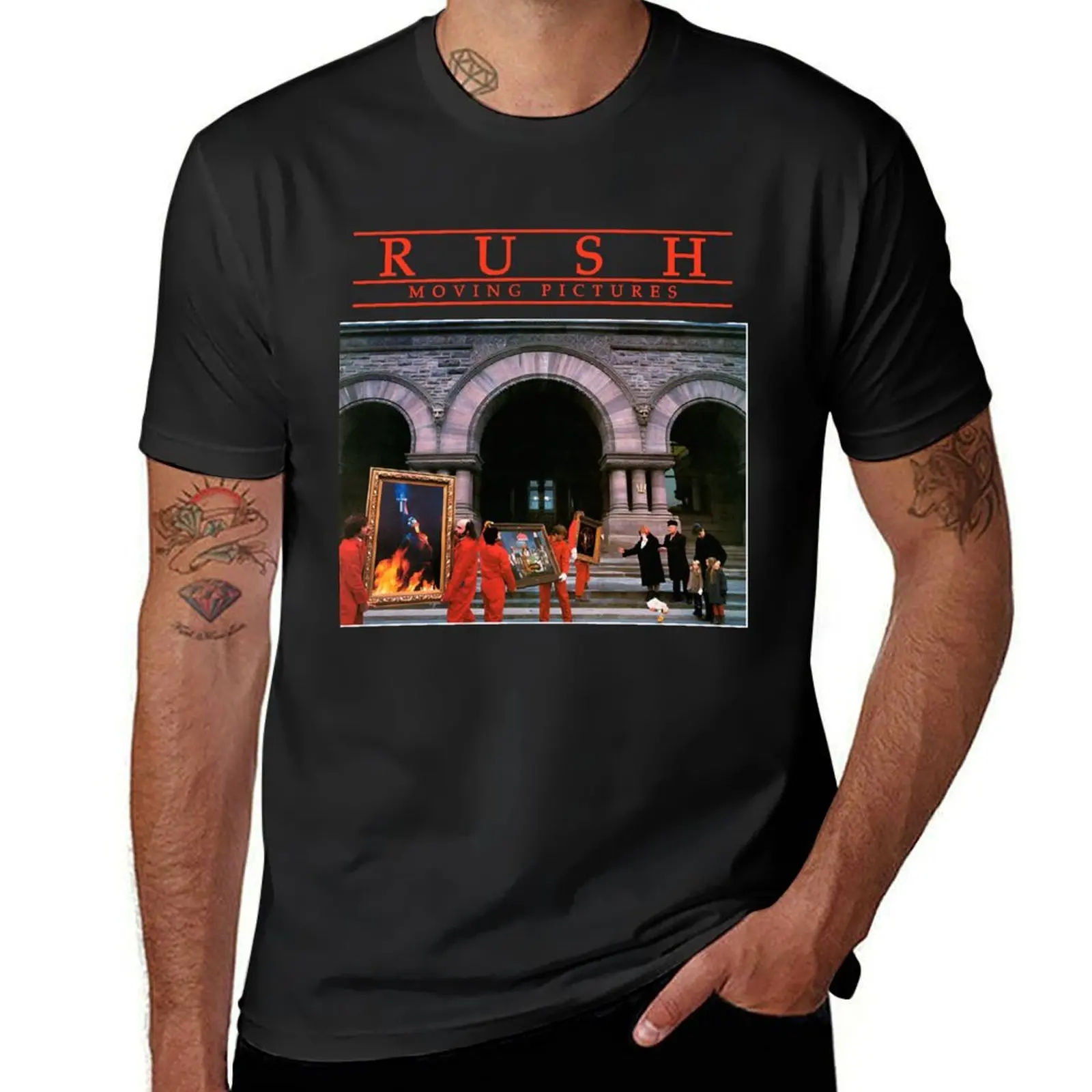 Moving - Rush T-Shirt vintage clothes sublime tops anime clothes Men's clothing