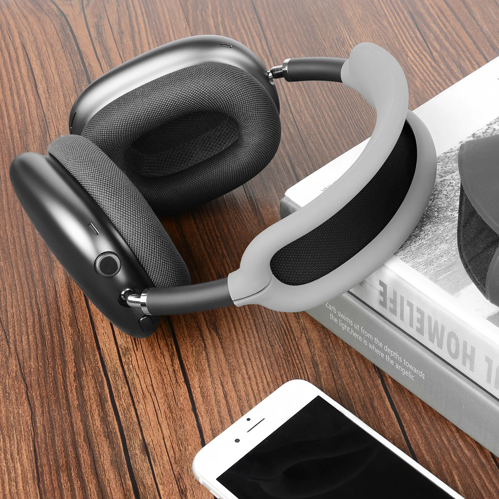 Geekria funda de silicona para diadema, Compatible con AirPods Max, Protector de diadema para auriculares
