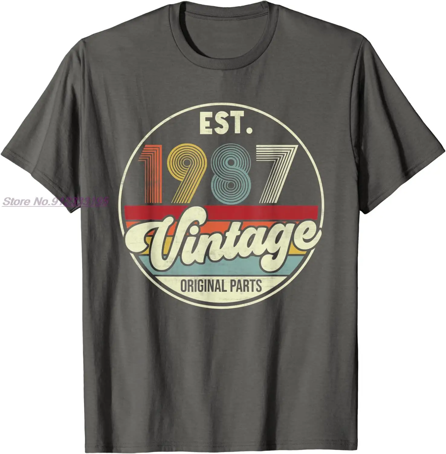 Est. 1987 Vintage 1987 oryginalne części koszulka 34 urodziny