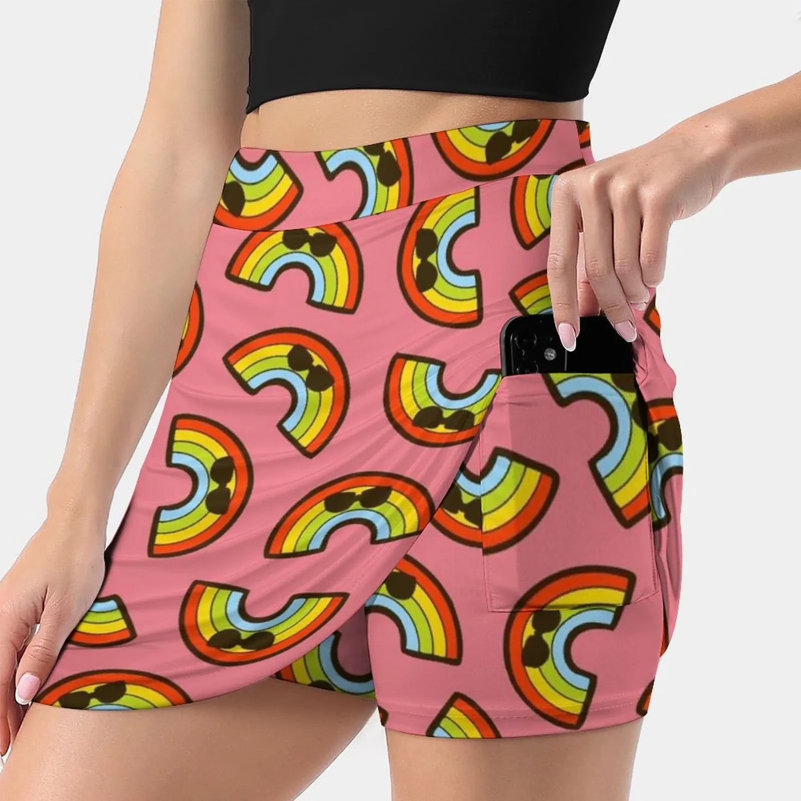 

Cool Rainbow Pattern Skirts Woman Fashion 2022 Pant Skirt Mini Skirts Office Short Skirt Rainbow Rainbows Fun Cute Kawaii Cool