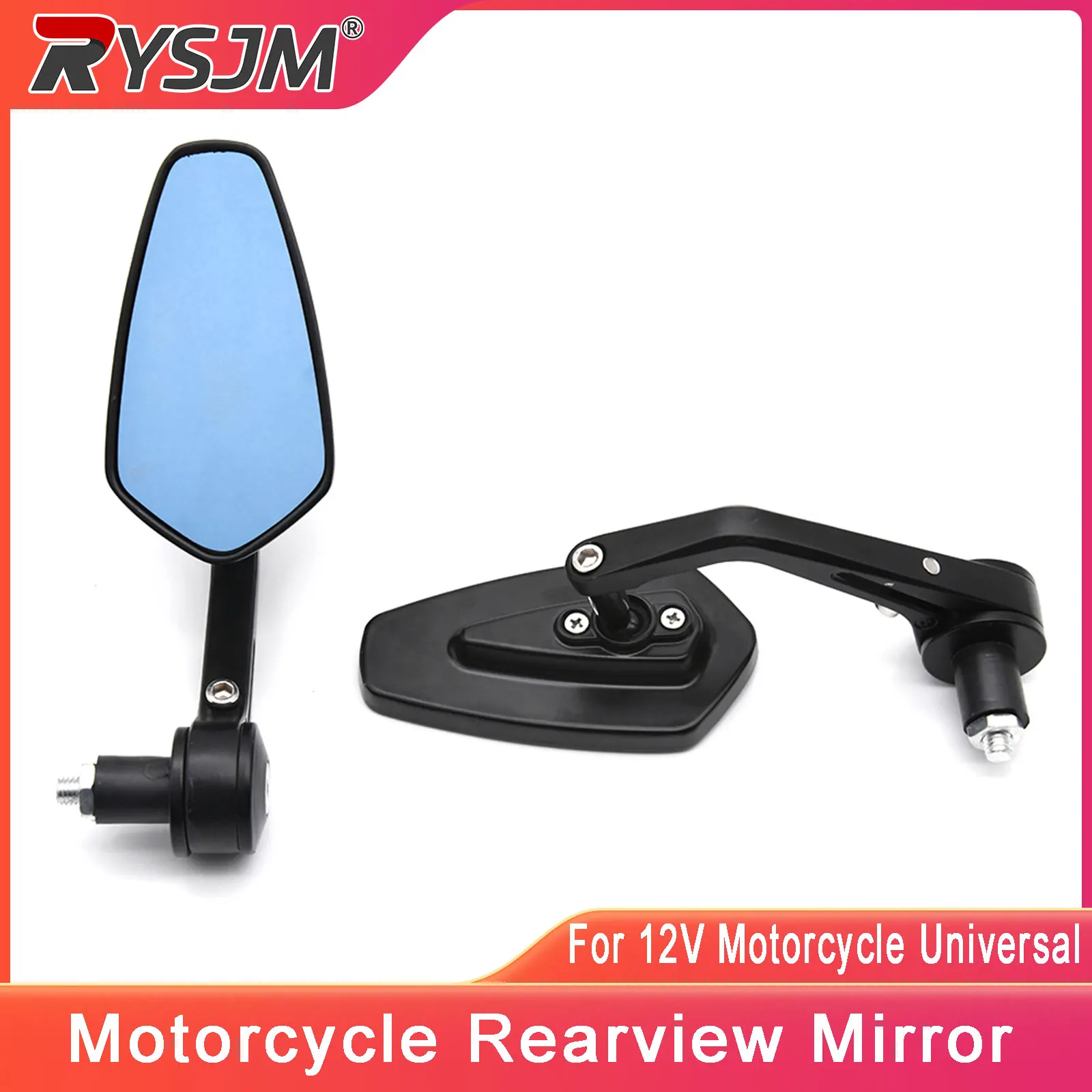 Espejo retrovisor para manillar de motocicleta, espejos retrovisores laterales de 7/8 pulgadas y 22mm para accesorios BMW Ducati Aprilia Victory