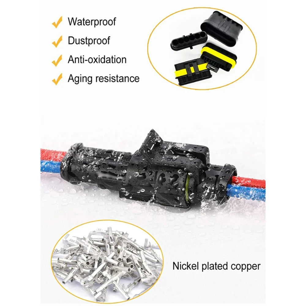 Imagem -06 - Kit de Conectores à Prova Dágua Hid Selo Marinho do Carro Plugue do Conector do Fio Elétrico Arnês do Caminhão 300v 12a 16pins 43 Conjuntos 1004 Pcs