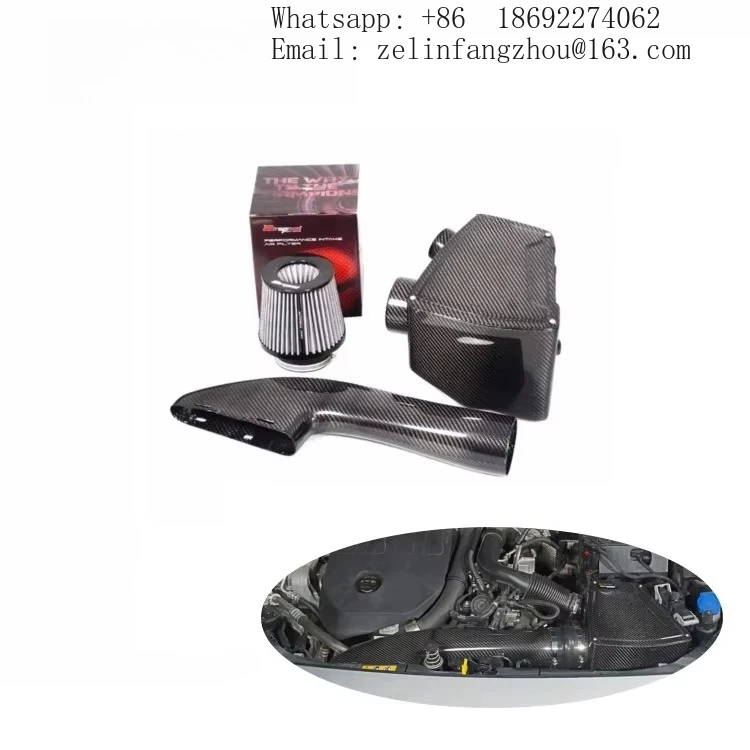 

Dry Carbon Fiber Intake Pipe Air Induction System For Mercedes A180 M282 1.3T Auto Engine Parts Intake System