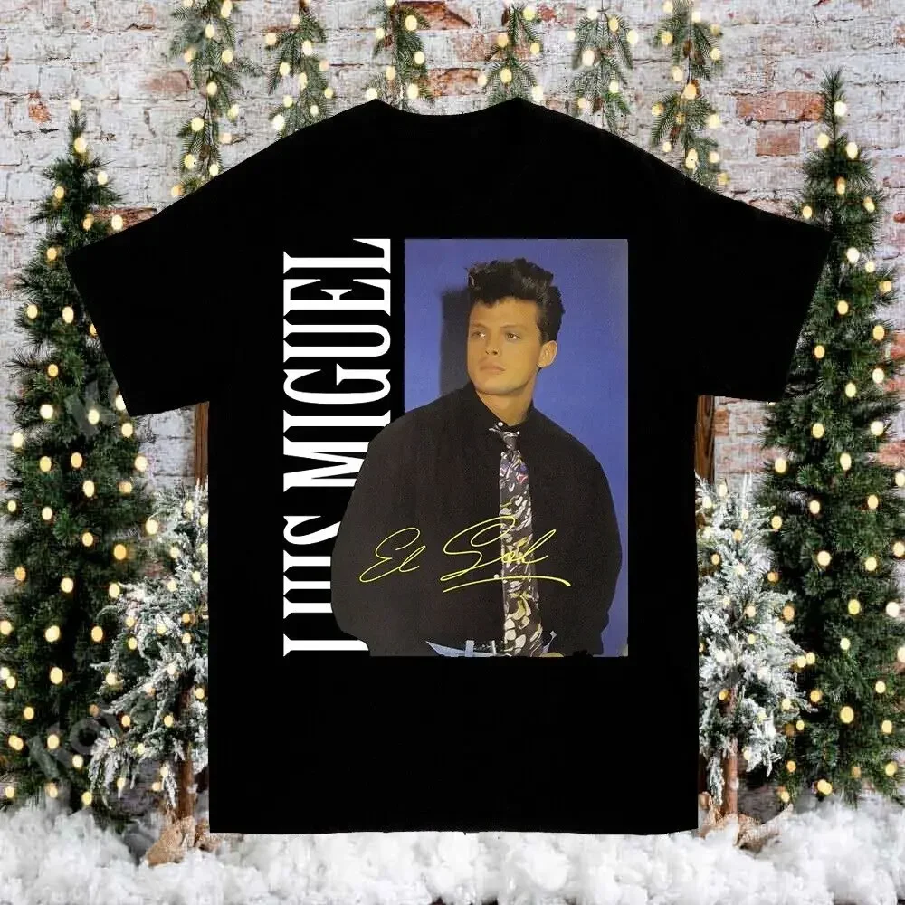 Luis Miguel Black T-Shirt Cotton For Men Women All Size S-3Xl