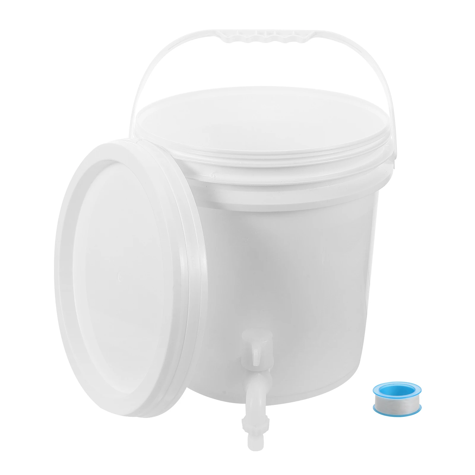 

10L Thickened Plastic Water Storage Tank with Faucet Sealing Tape Portable Camping Outdoor Liquid Container Bucket