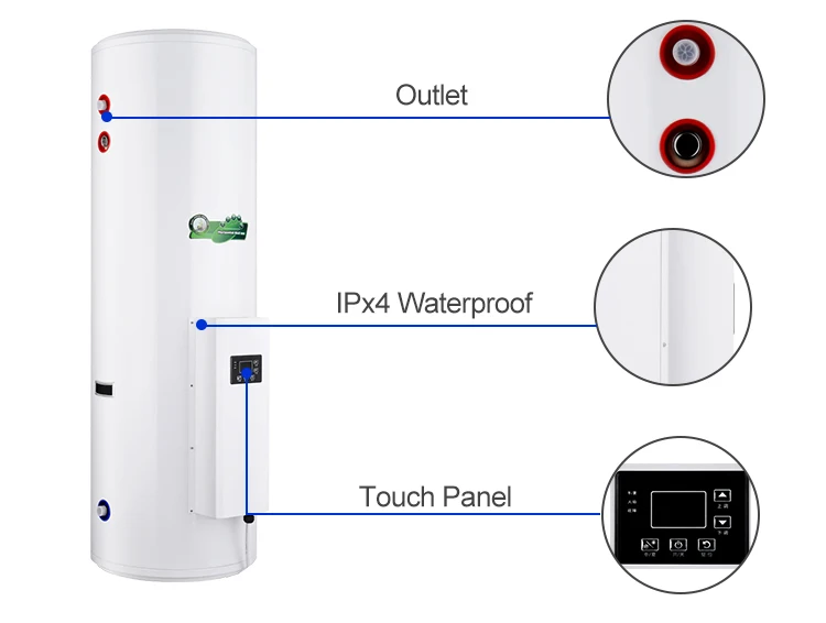 Солнечный водонагреватель емкостью 2025–150 л — интеллектуальная электрическая резервная система для домашнего использования (энергосберегающий, прочный бак из нержавеющей стали)