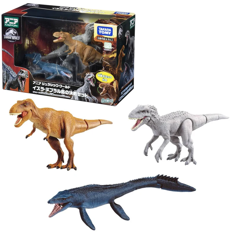 TAKARA TOMY Jurassic World Dinosaur Model Anlia Series Tyrannosaurus Rex Simulation Ornaments Children's Toys Birthday Gift