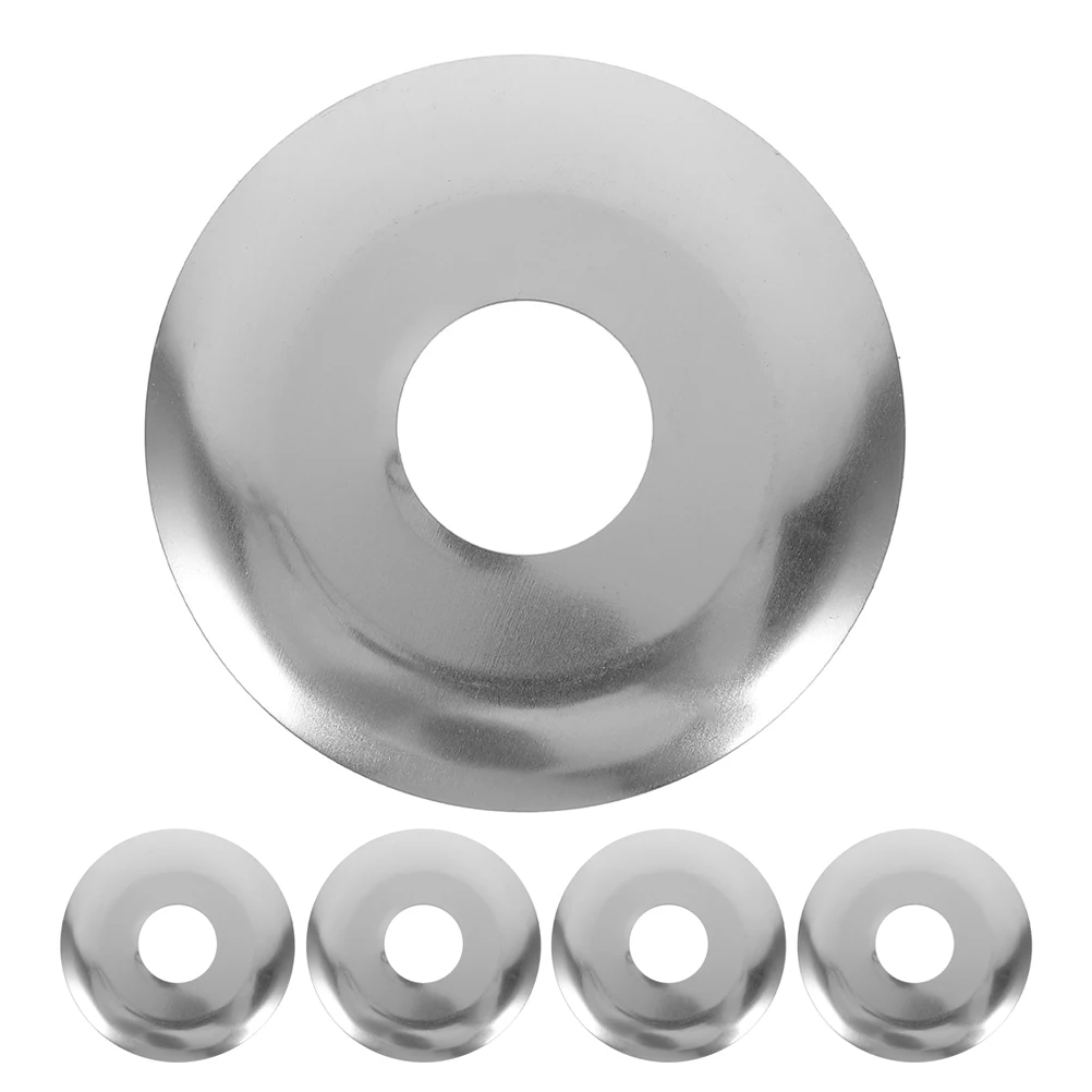 

5pcs Single Disc Decorative Cover Stainless Steel Fire Sprinkler Head Flange Protector Ceiling Wall Plates Compatibility