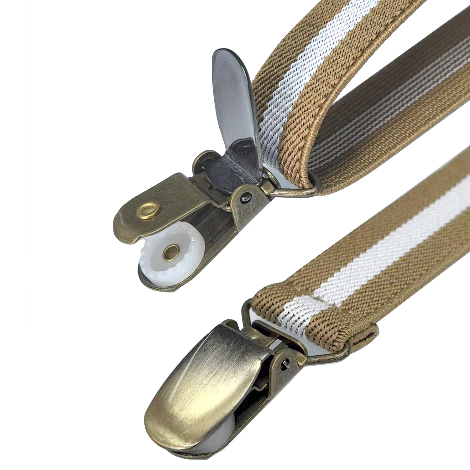 Fashion Suspenders 4Clips Man's Braces Adjustable Elasticity Suspensorio Bretelles Hommes Y-Back Ligas Tirantes 2.5*120cm