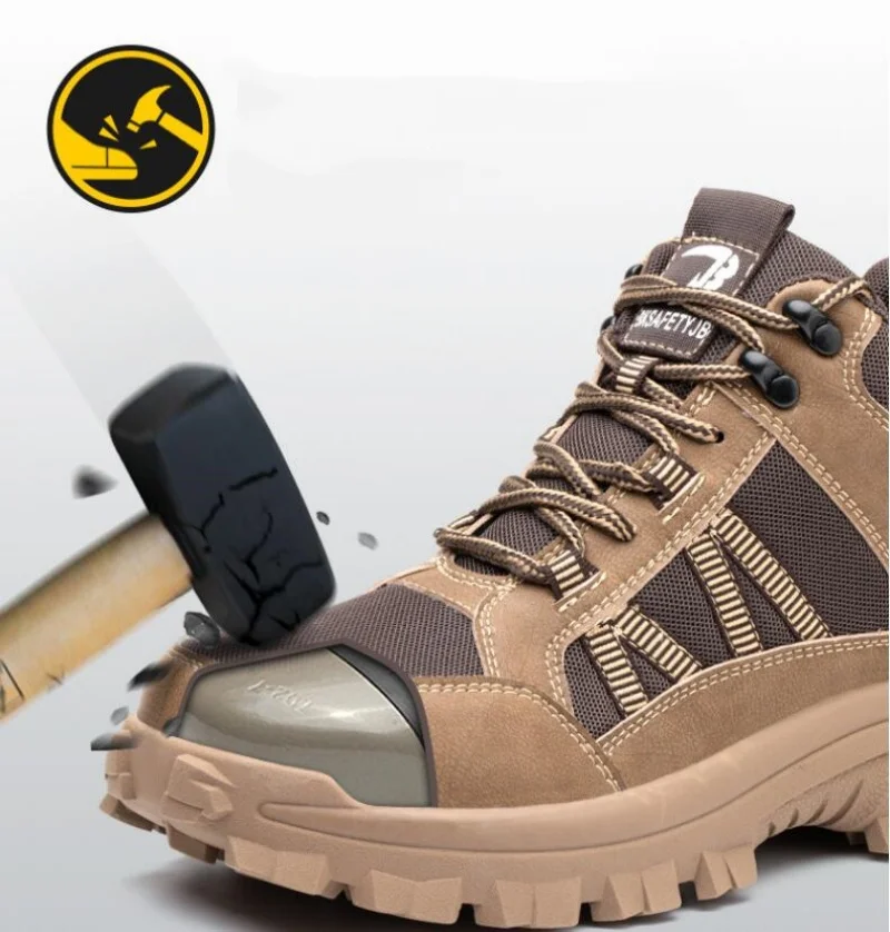 

Size 36-47 Breathable Work Shoes for Both Men and Women. Parker Steel Boots: Light Safety Shoes with Anti - puncture