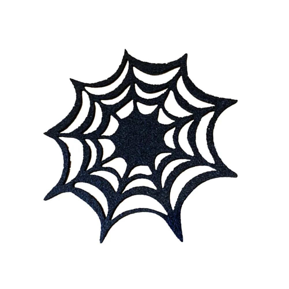 

Spider Web Halloween Coasters Premium Nonwoven Felt Placemat Heat Insulation Table Decoration Halloween Coasters