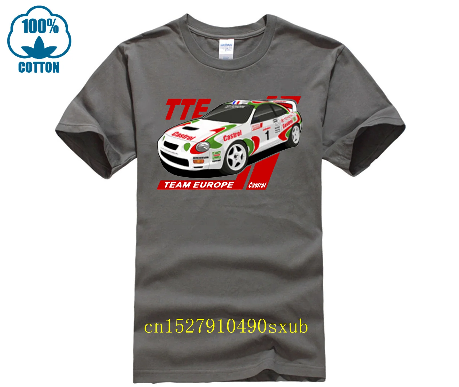 Classic Celica Team europe Rally T Shirt White or Gray GT Four ST205 Wrc