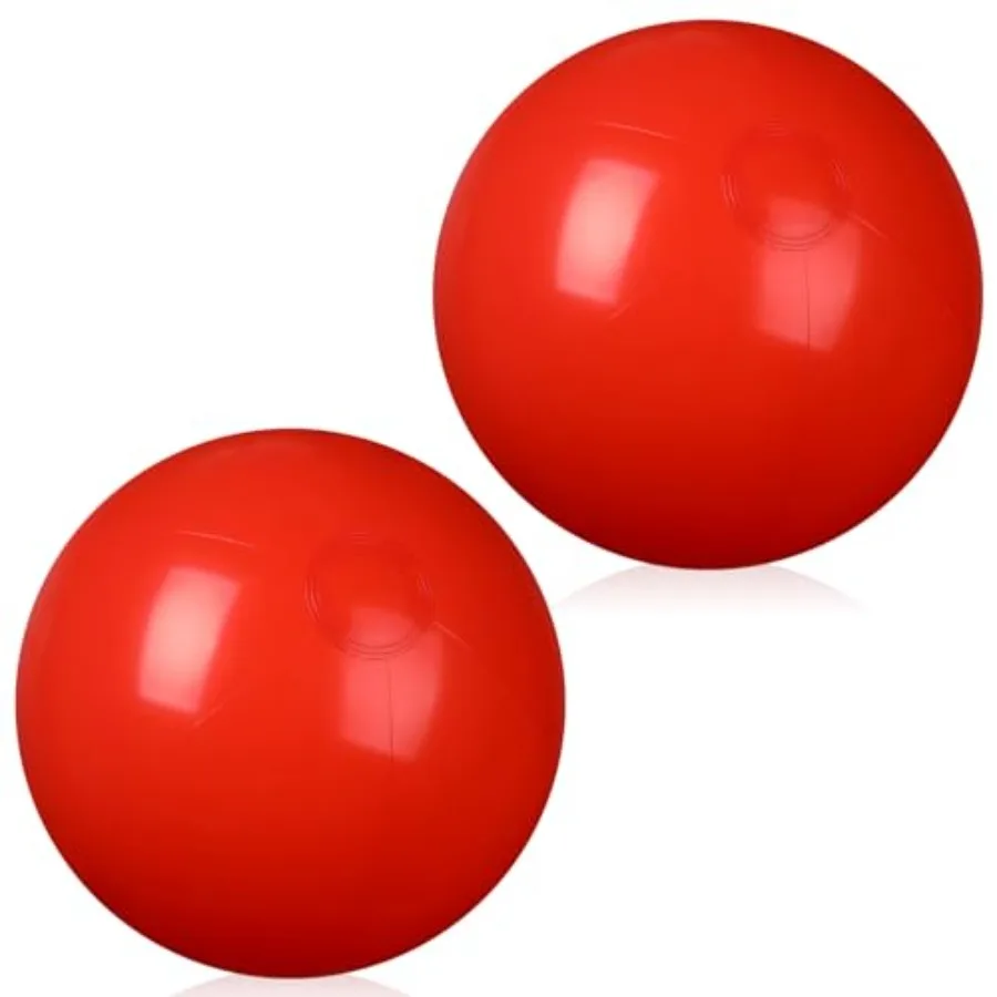 

2 Pcs 12 Inch Solid Beach Balls Inflatable Beach Balls Bulk Large Blow up Pool Game Toys for for Summer Beach