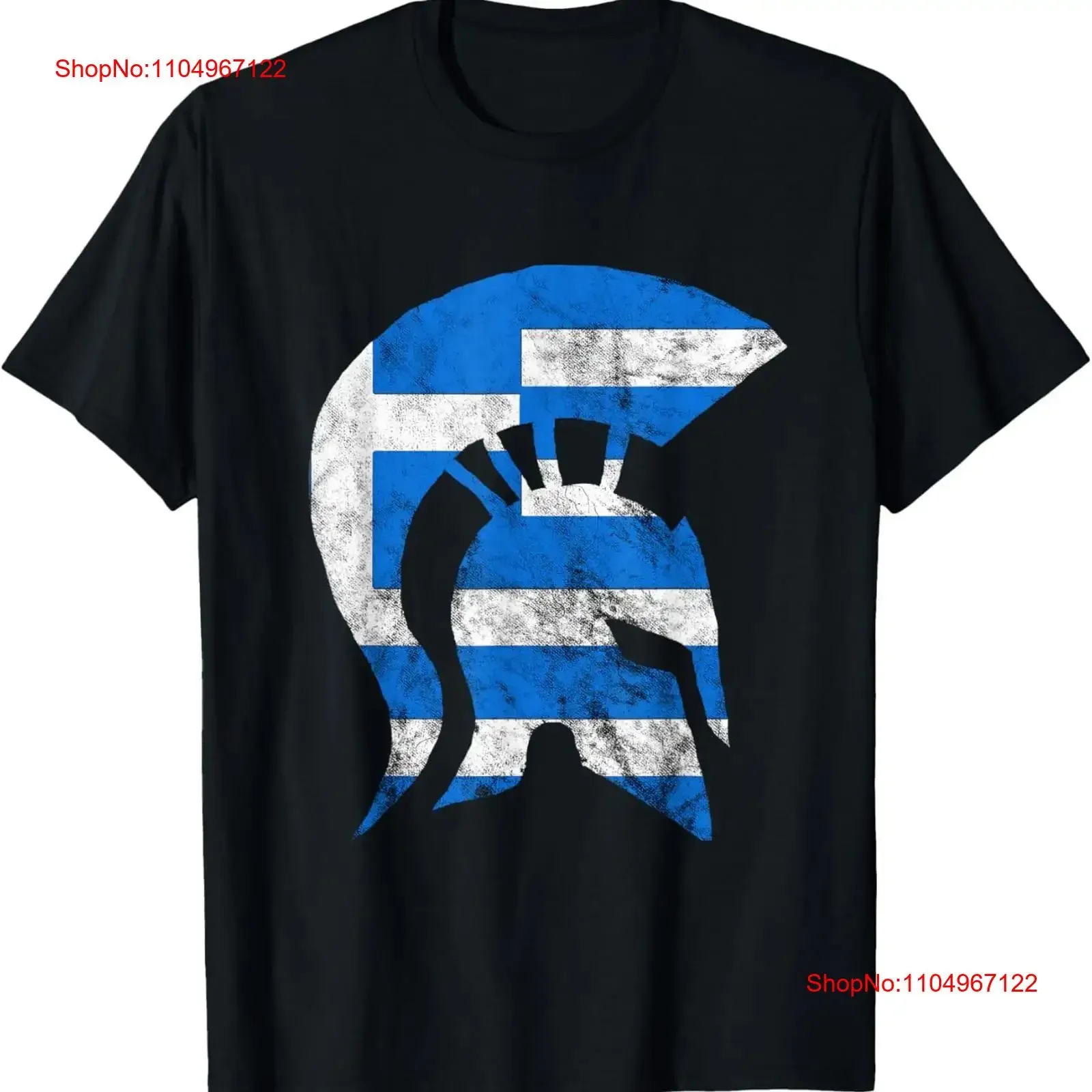 

Greek Spartan Gladiators Helmet Greece Sparta T Shirt vintage Washed Breathable Slightly Top For Everyday Wear Stretched