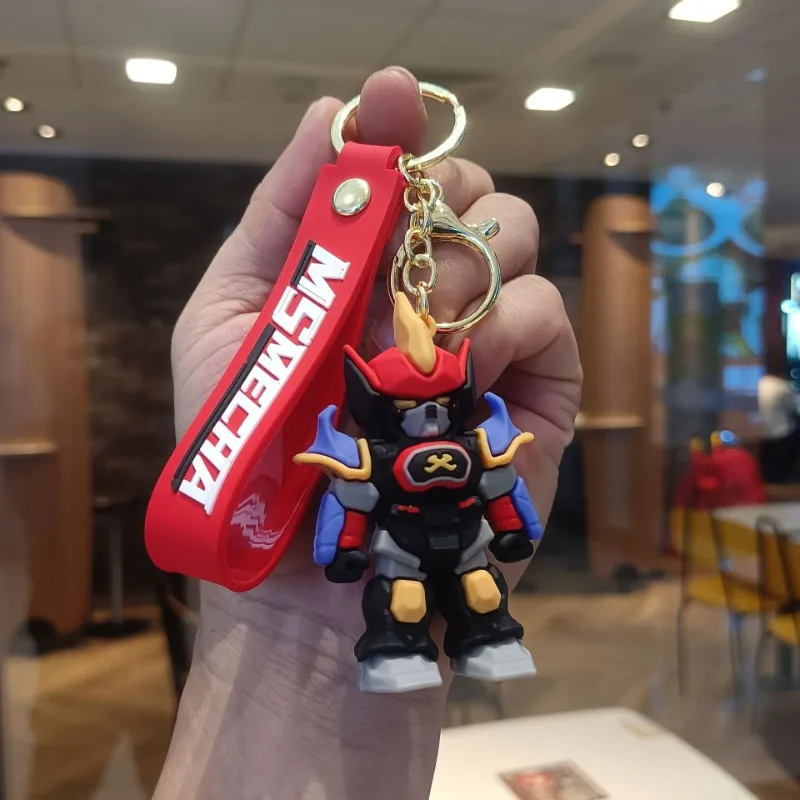 Брелок GUNDAM, аниме, кулон, брелок, креативный силикагель, милый брелок для ключей, забавная сумка, ремешок, орнамент, аксессуары, модные подарки