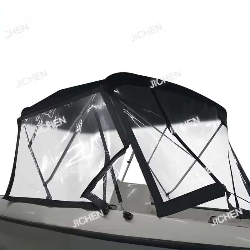 

HS3 bow aluminum tube boat Bimini top canopy Bimini top with PVC windshield