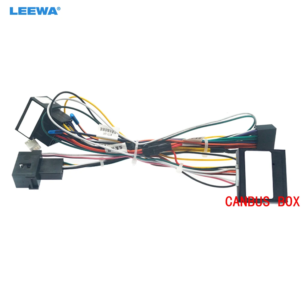 

LEEWA 16-контактный автомобильный стерео жгут проводов Android для Citroen C-QUATR/C-4 с низким уровнем отделки (10 ~ 18), низкая отделка с CANbus # CA6225