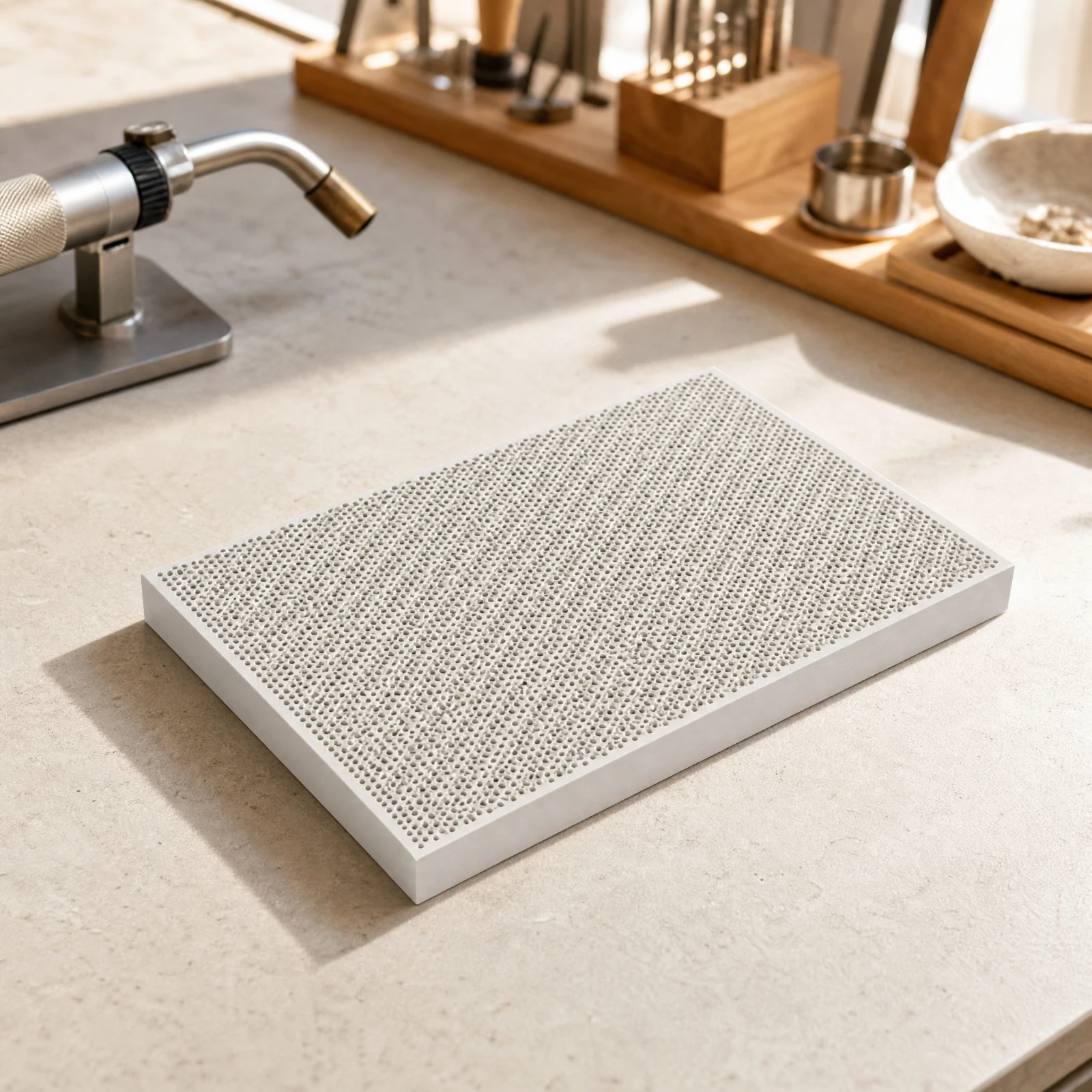 Soldering Block Slim Refractory Soldering Board for Jewelers, Metalwork Repair, Workshop Projects