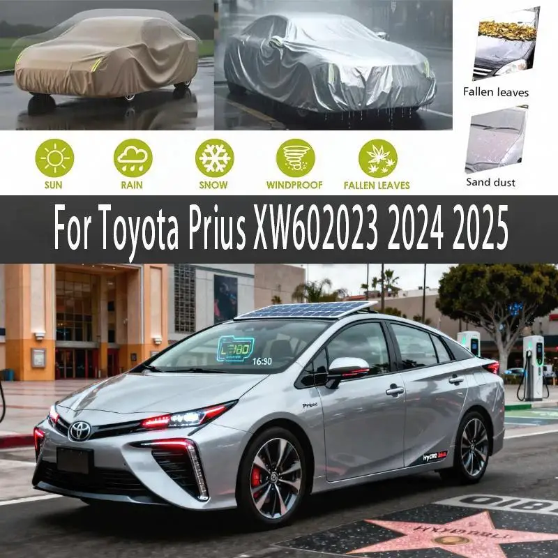 

Для улицы полный для Toyota Prius XW60 2023-2025 снежный солнцезащитный козырек водонепроницаемые пылезащитные автомобильные чехлы