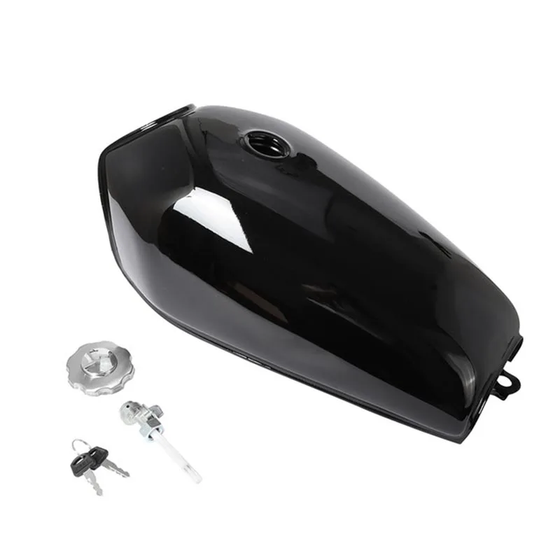 

Motorcycle Fuel Tank For CG125 Custom Fuel Tank Solid Color UV-Cured Paint No Side Holes Fuel Switch Fuel Cap