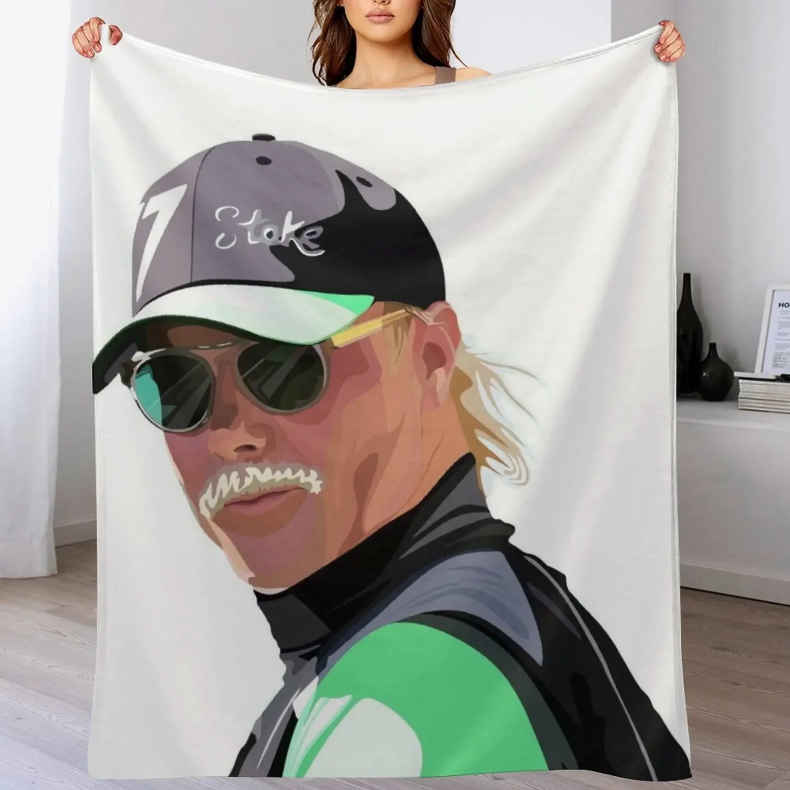 Bottas Moustache Throw Blanket Single Sofa Quilt Blankets