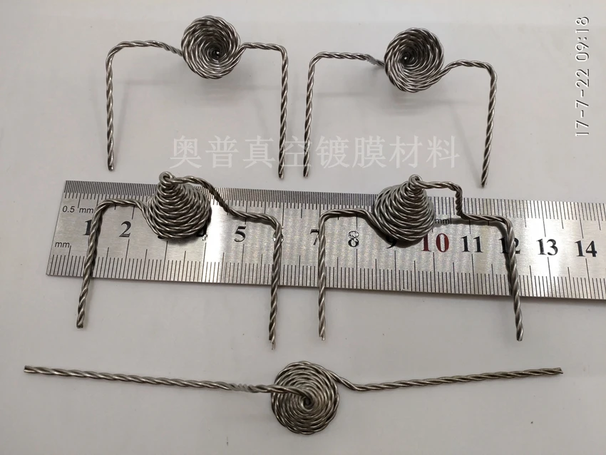 High Purity Funnel-shaped Tungsten Twisted Wire 120-130mm Long Conical Funnel-shaped Tungsten Wire