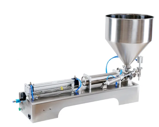 High Quality 50-500ml Semi-Automatic Pneumatic Single Head Table Top Piston Liquid and Paste Filling Machine