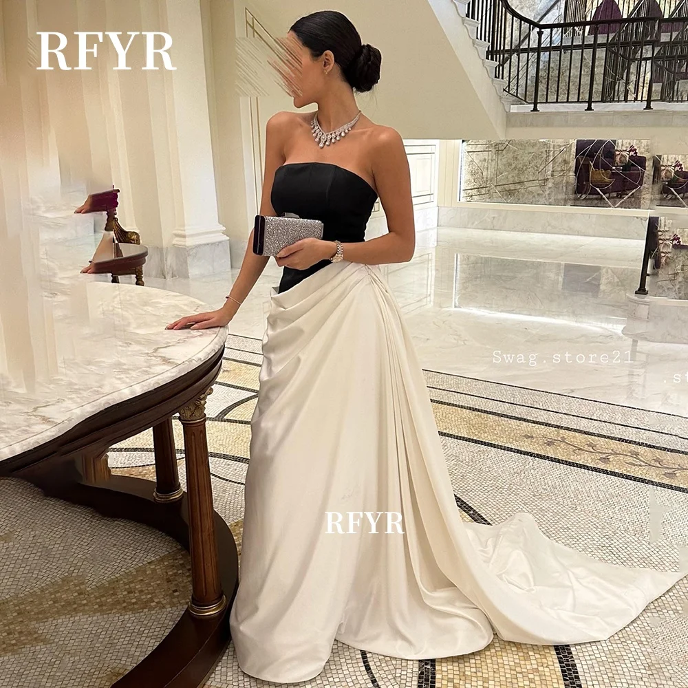 

RFYR Off Shoulder Evening Dress with Beads Party Dress Mermaid Prom Dress Luxury فساتين مناسبة رسمية Customized