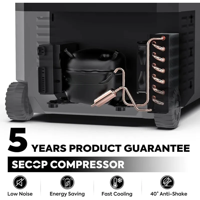 Sturdy 12V Portable Car Fridge Freezer Compressor Cooler for SUV Truck RV Overland Camping Parts