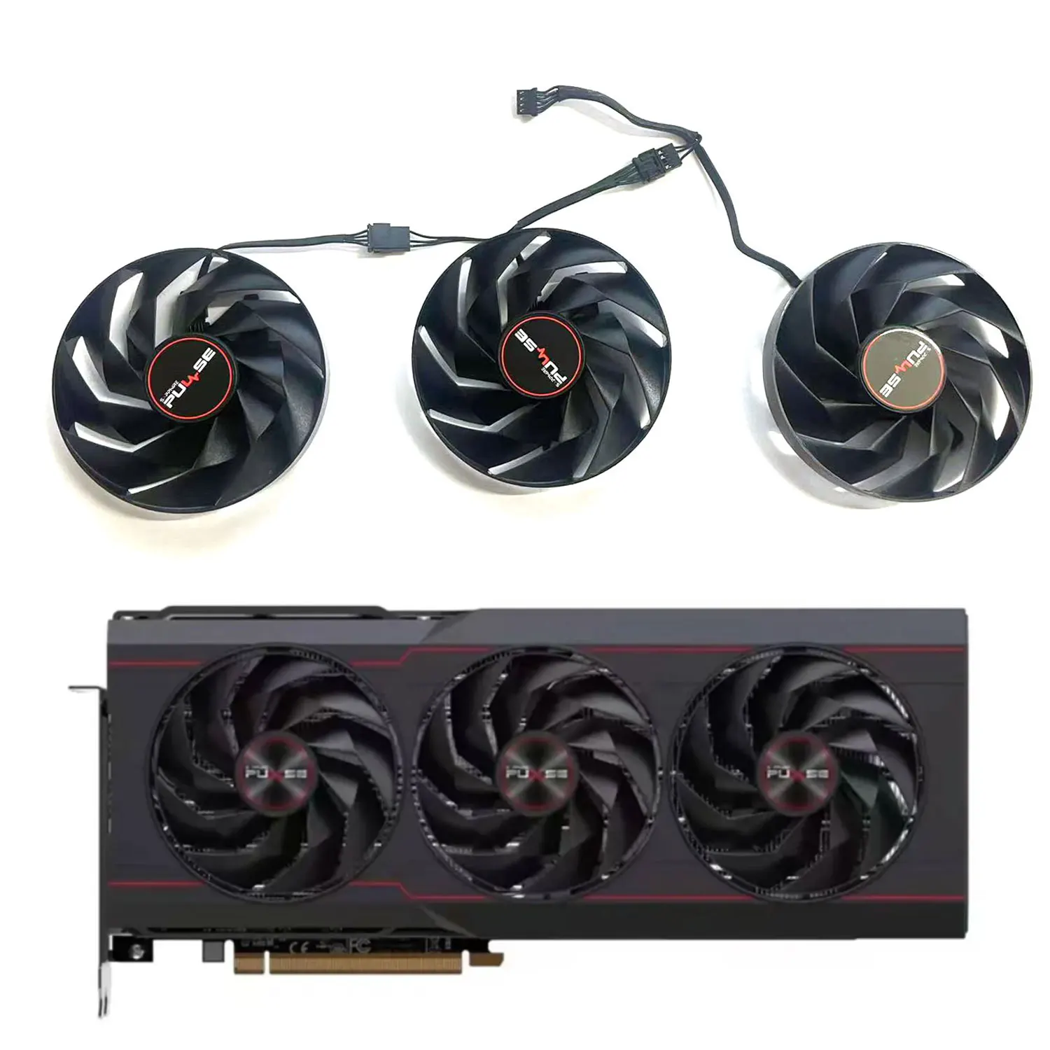 Video Card Cooling Fan for Sapphire Pulse Radeon RX7900 XT RX 7900xtx OC Graphic Card Cooler Fan with Cover FD9015H12D 88mm