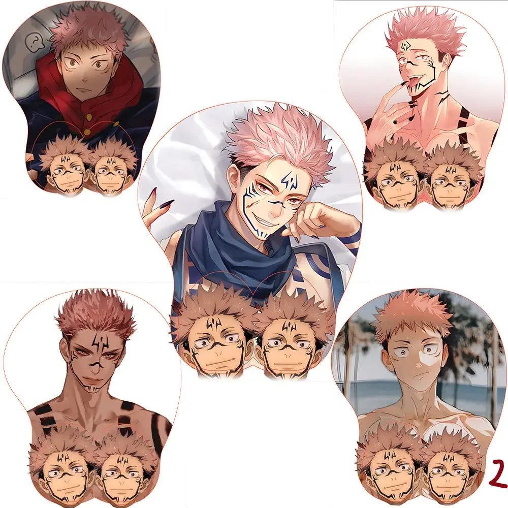 Jujutsu Kaisen Itadori Yuji Gojo Satoru Student Desktop Stereo Bracer Mauspad Silikon Rutschfeste Cartoon Tischunterlage Geschenk – Detail 1