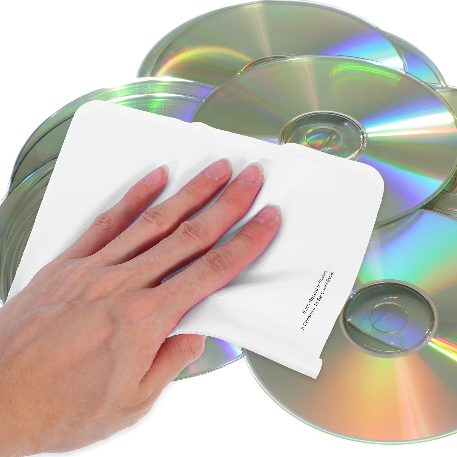 

5Pcs Microfibre Cleaning Cloth for Cd Discs Reusable Dust and Smudge Removal Soft Scratch-Free Protection for Audio Video Discs