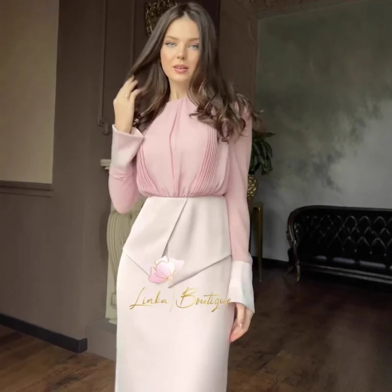 

2025New Autumn Style Gentle and Elegant Long Sleeve Long Dress with Waist Cinching for Women