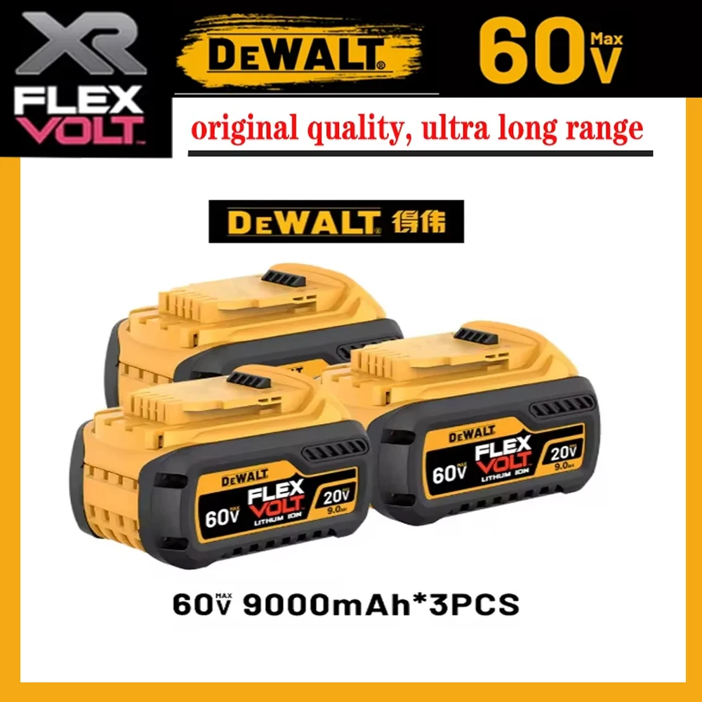 Dewalt 20V 60V 5.0Ah rechargeable battery, BDC112 charger, original Dewalt 220V DCB206, DCB205, DCB200 tool power battery DCB609