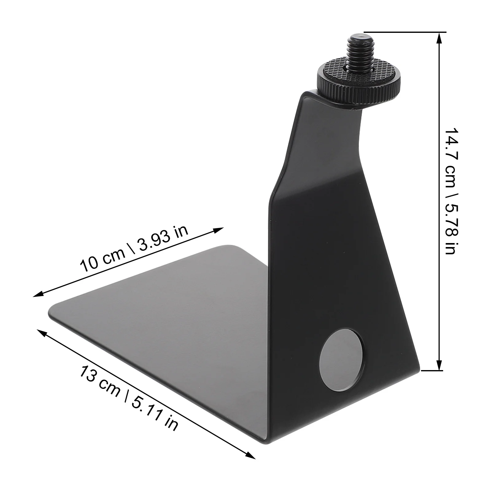 

Microphone Stand Desktop Mic Holder Triangle Shock Mount Hollow Design Easy Installation Adjustable Direction Stable Center