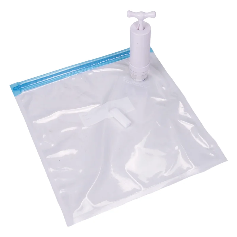 Sacos de armazenamento de alimentos a vácuo elétrico reutilizáveis, Sous Vide Bags, Fogão de aferidor com 1 bomba manual, Saco selado tamanho 2, 15Pack