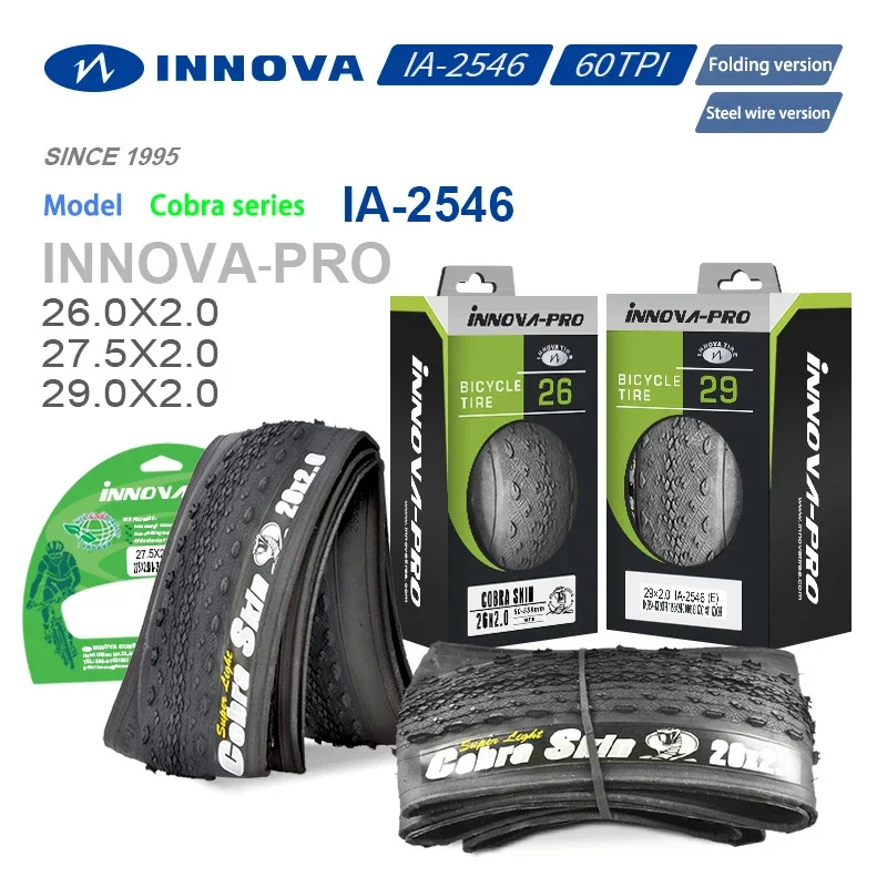 INNOVA super light bicycle tires MTB 26 27.5 29 26*2.0 29*2.0 60TPI folding tyres 29 inch mountain bike tire pneu 26er 27.5er