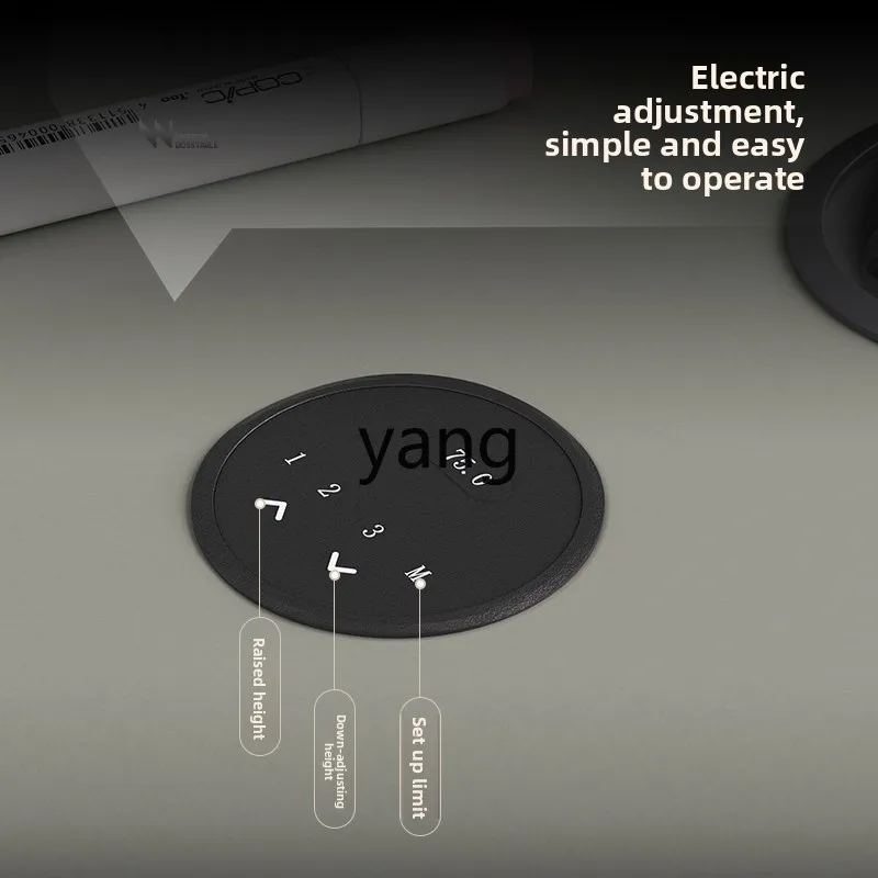 YJQ dual motor intelligent lifting boss office president chairperson supervisor desk and chair combination