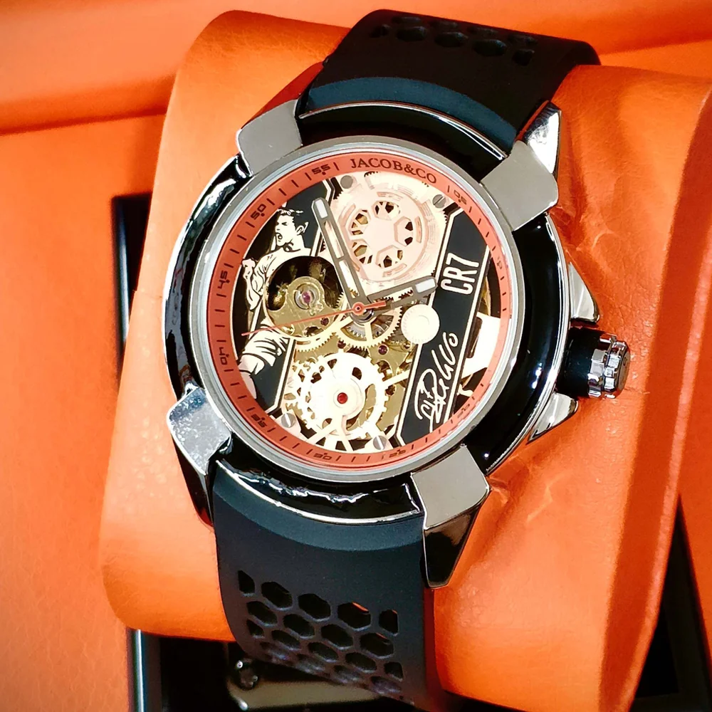 2026 CR07 Hot Jacob & Co Originele Merk Horloges Voor Heren Business Automatische Mechanische Polshorloge Hoge Kwaliteit AAA Mannelijke Klokken