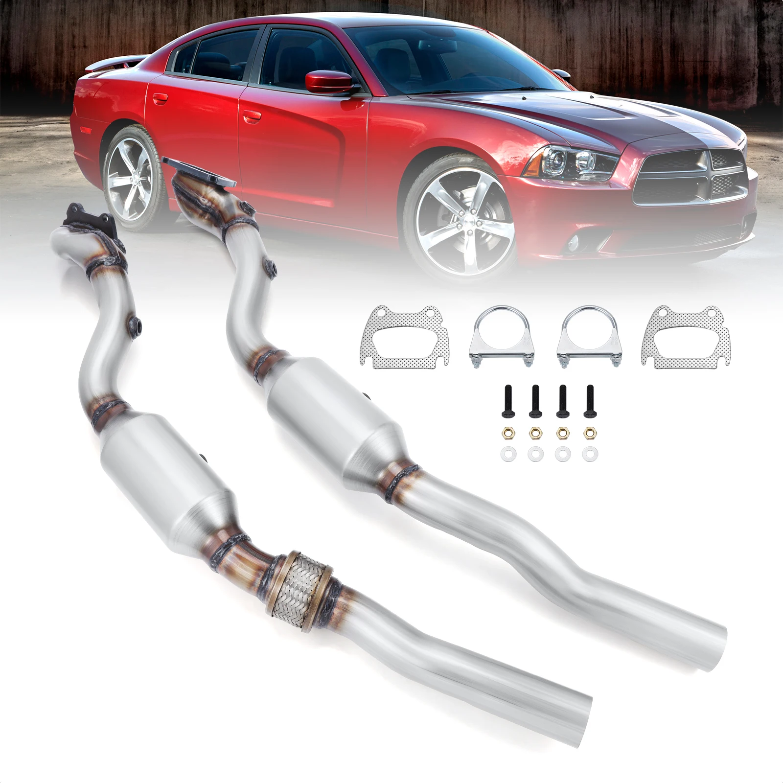 

For Dodge Charger 3.6L 4BOLT FLANGE 2011-2017 Left & Right Side Catalytic Converters Car Accessories