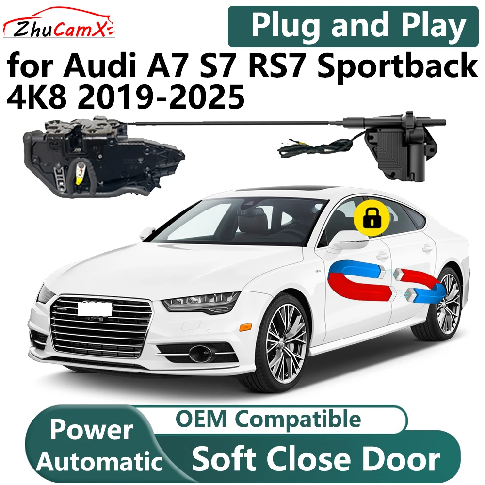

ZhuCamX for Audi A7 S7 RS7 Sportback 4K8 2019-2025 Car Electric Soft Close Door System Power Closing Door Latch Lock OEM