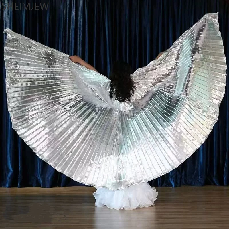 Belly Dance 360° Golden Wings Isis Wings Accessories Cosplay Bollywood Oriental Egyptian Dance Children Girls Golden Costume