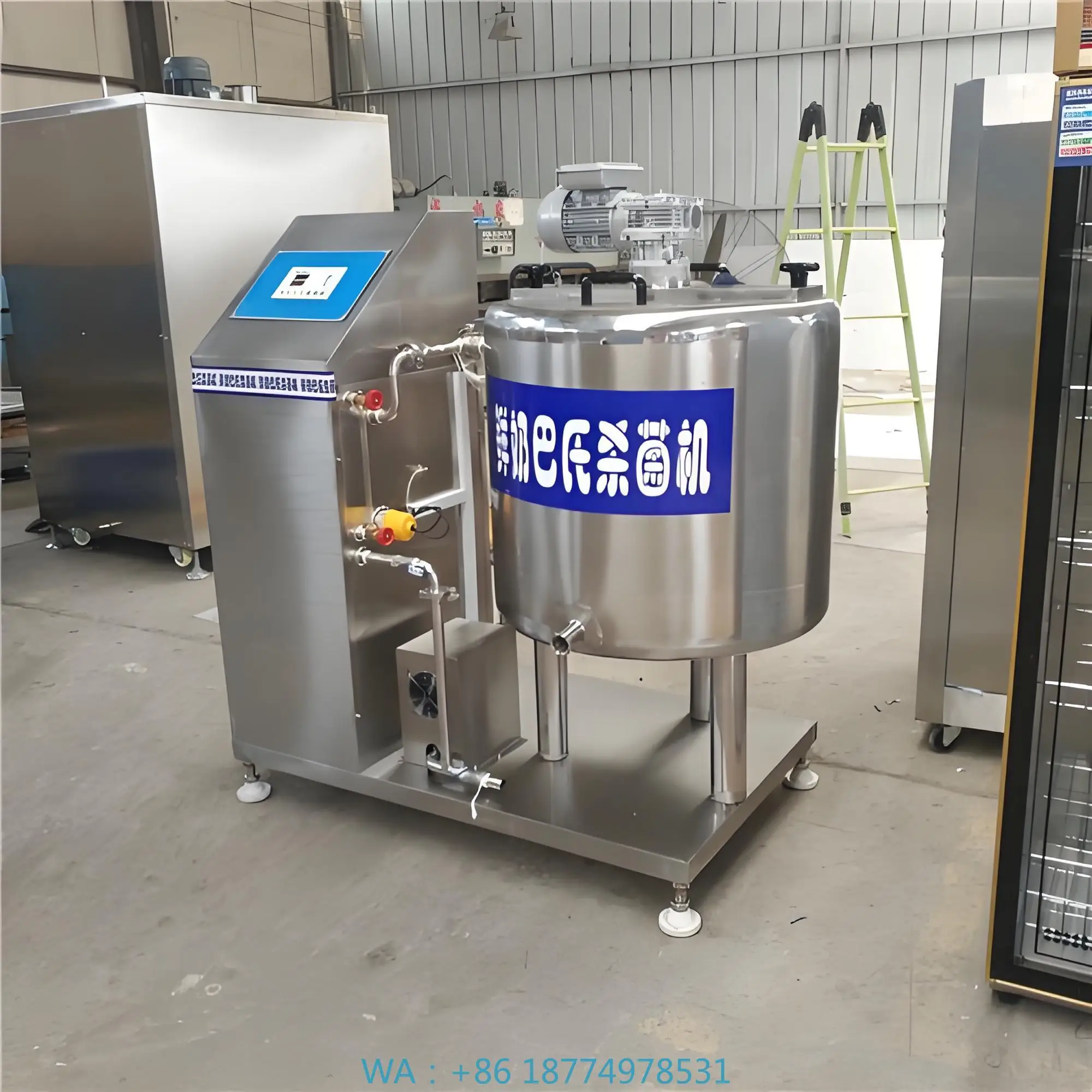 Sterilizzatore per latte in acciaio inossidabile Nuova tecnologia pastorizzatore Riscaldamento elettrico ad alta produttività