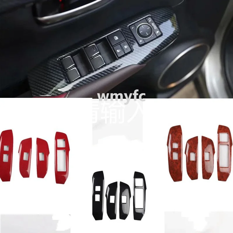 For Lexus NX 200 200t 300h 2015-2020 LHD&RHD ABS Car Door Window Lift Glass Switch Buttons Cover Molding Styling accessories