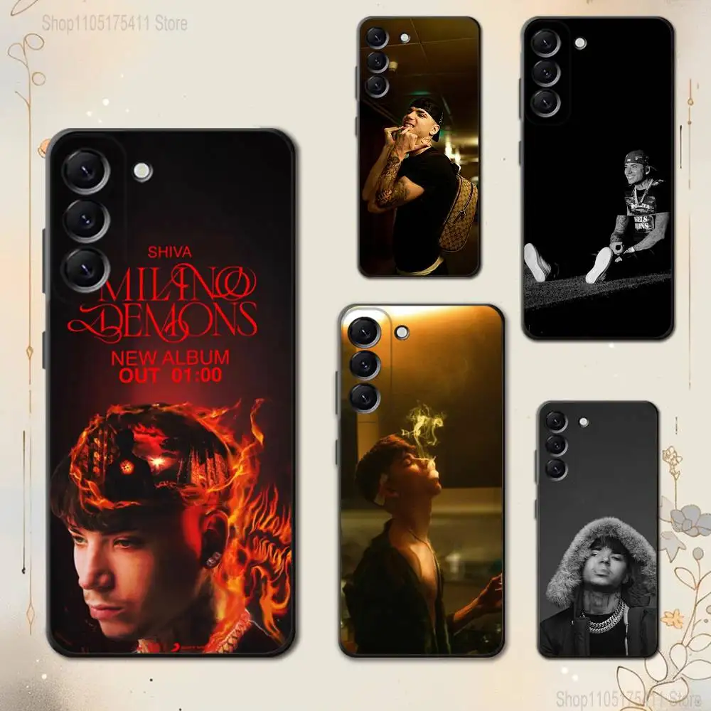 S-Shiva Rapper Handyhülle für Samsung Galaxy A 73,72,51,53,52,71,22,5G,Note,J7,8,9 Soft Black Cover