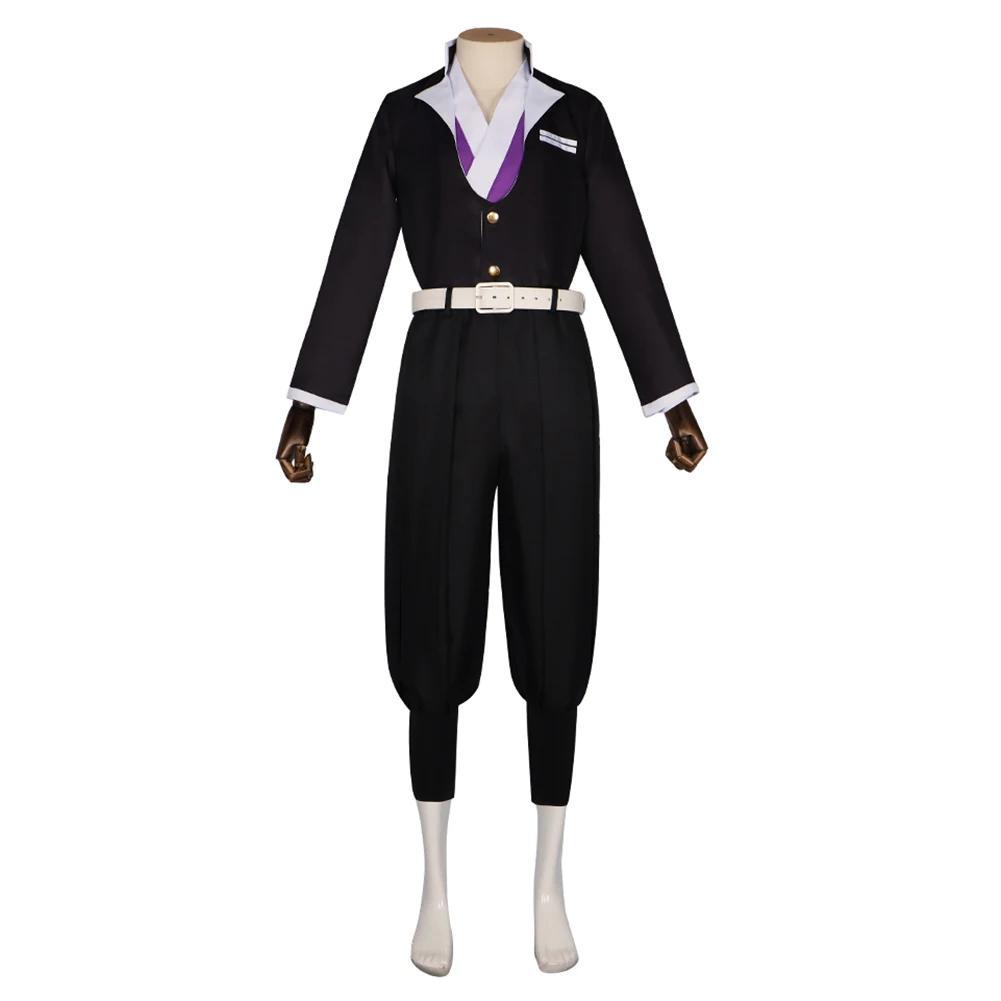 Uomo uniforme Anime Himejima Gyomei Costume camicia maschile pantaloni mantello cintura accappatoio abiti giapponesi vestito di Halloween