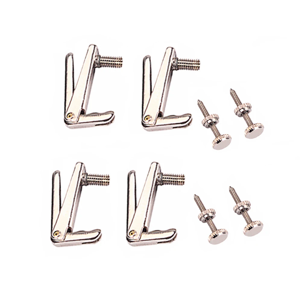 

4 Pcs Violin String Hook Fine Tuners Tones Strong Adjusters Sensitive
