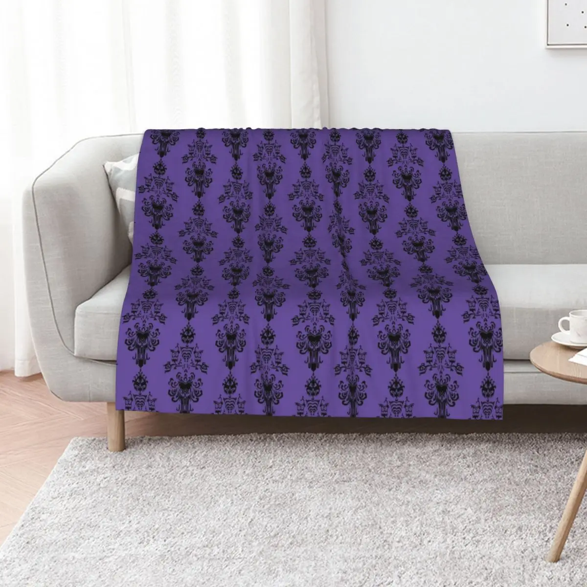 Haunted Mansion Wallpaper Throw Blanket Bed covers cosplay anime Blankets For Bed Hair Sofas Softest Blankets